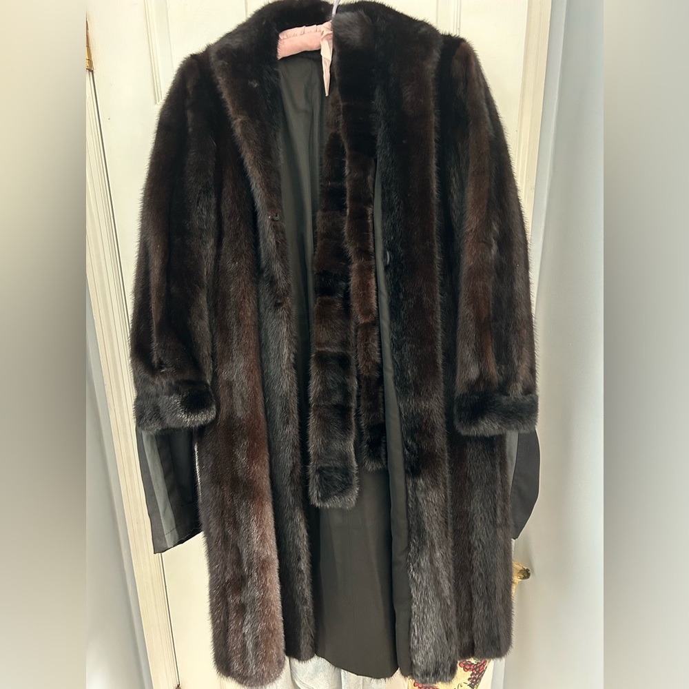 Vintage like new Mink coat with belt